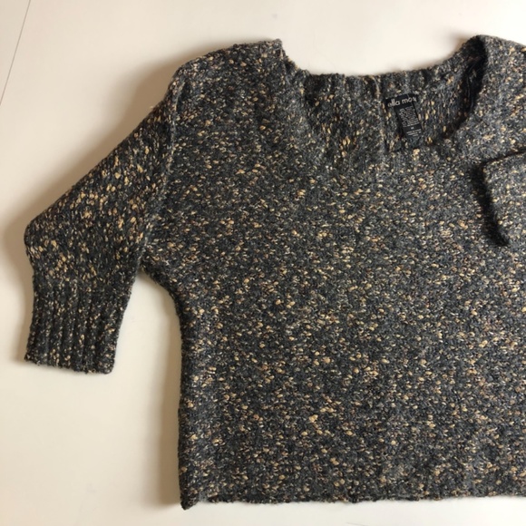 NWOT, Metallic Ella Moss Back Buttoned, Dolman Sleeve Sweater - Picture 10 of 11